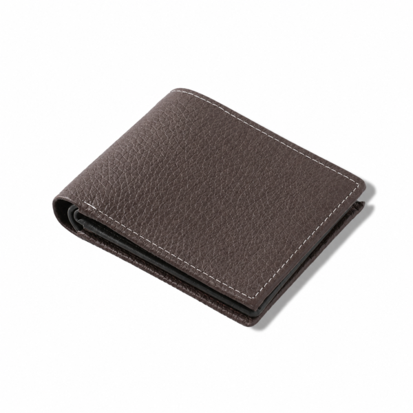 Premium Leather Dark Brown Luxury Textured Wallet For Men