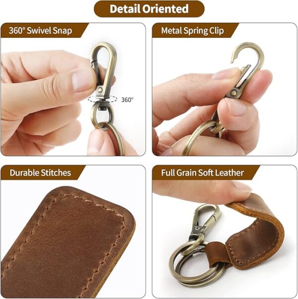 new leather style key chain