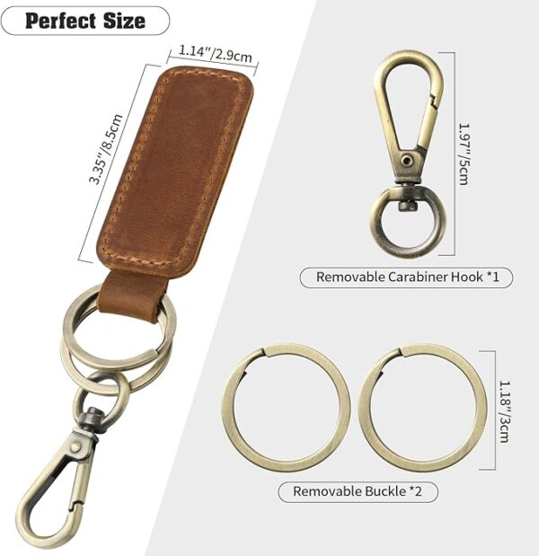 new leather style key chain