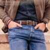 n4 mens 2 side belt new style